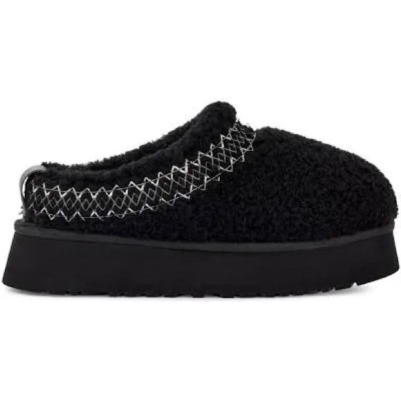 Ugg Tazz Braid with Sherpa in Black US W 10